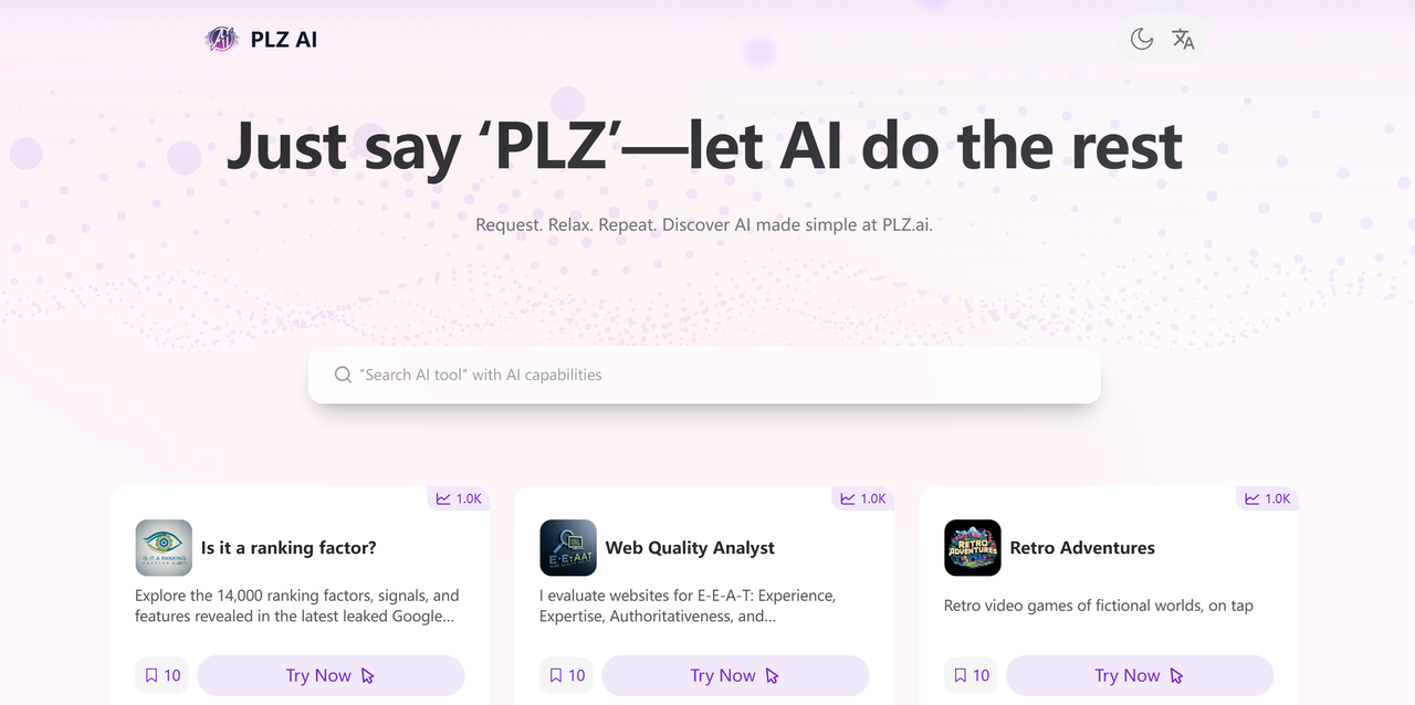 Plz.ai: The Best Comprehensive AI Tool Directory